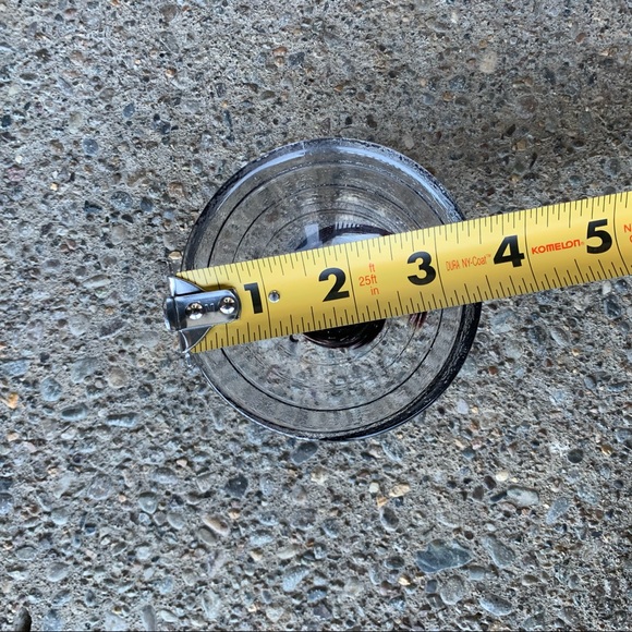 Purple Swirl Art Glass Bowl Handmade Artisan Made Textured - Picture 14 of 15